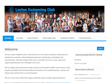 Tablet Screenshot of leytonswimmingclub.co.uk